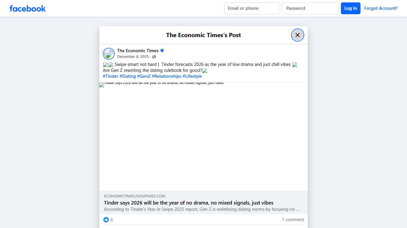 💘📱 Swipe smart not hard Tinder... - The Economic Times Facebook