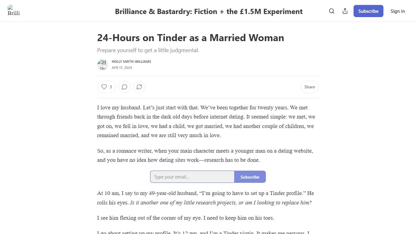 24-Hours on Tinder as a Married Woman